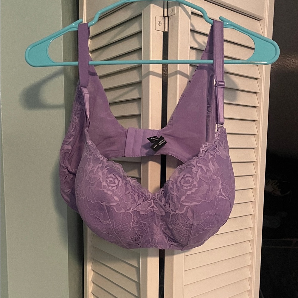 Purple Lace Women's Bra